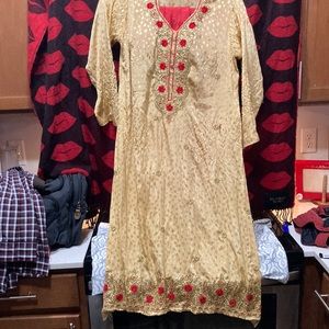 Some type of formal silk dress :)